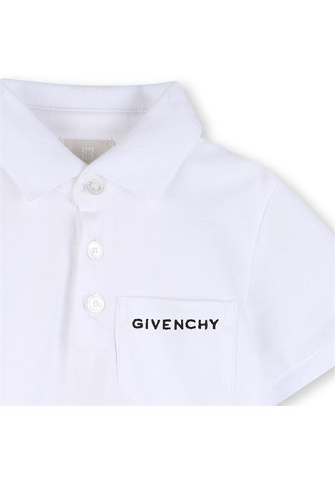 Polo con logo GIVENCHY KIDS | H3120410P